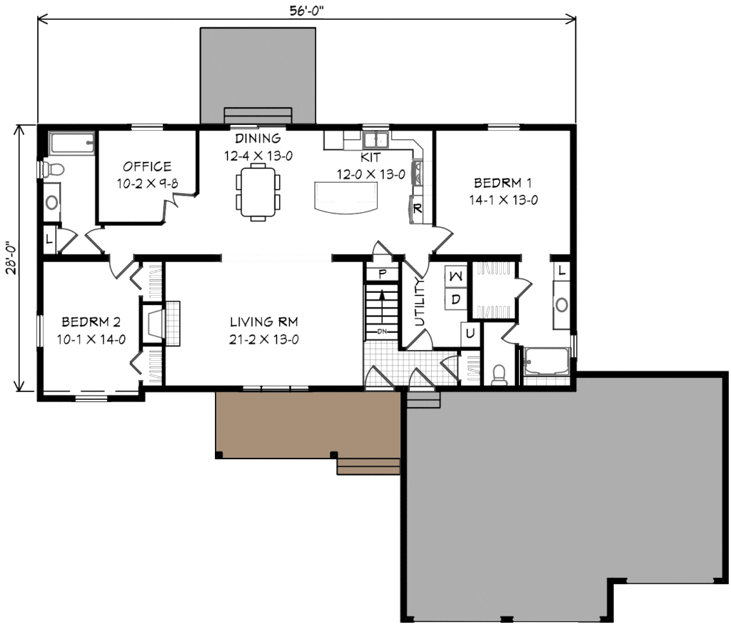 3 bedroom office floor plan heritage homes