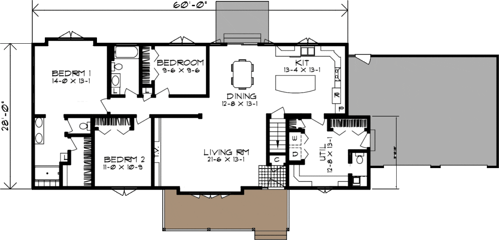 3 bedroom floor plan
