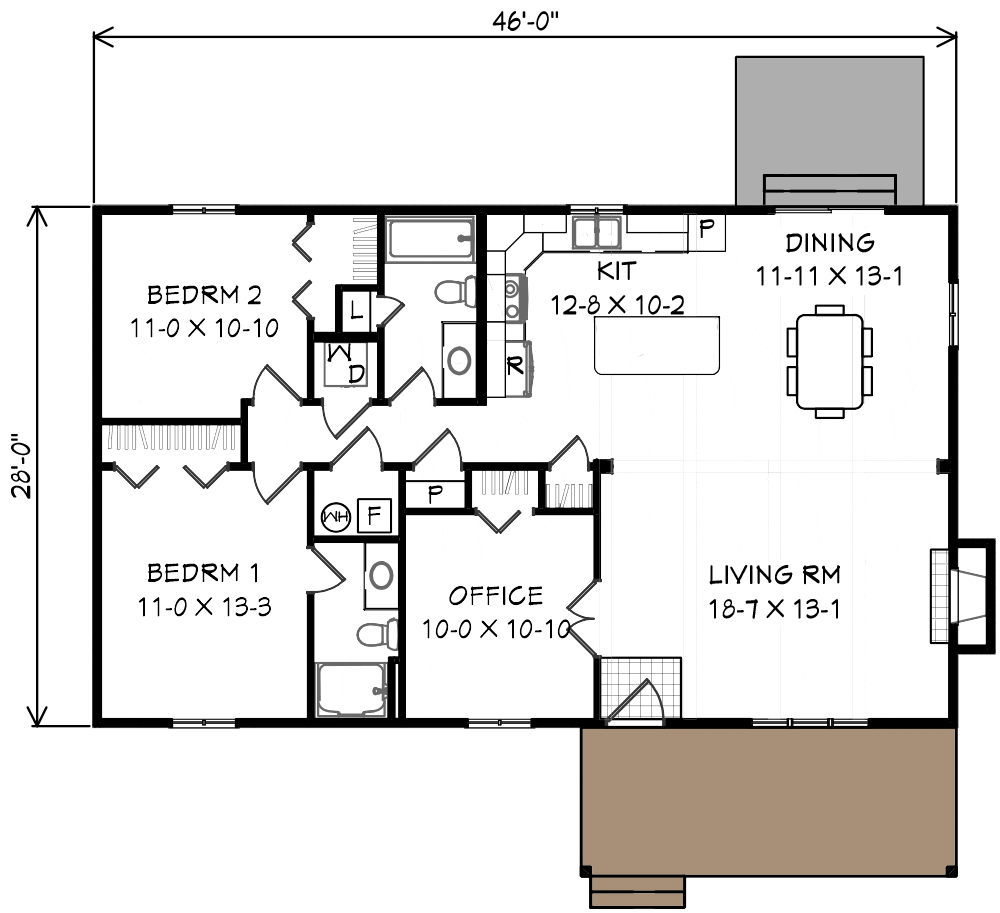 one story heritage homes floor plan